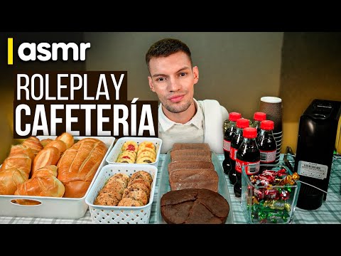 ASMR español roleplay para dormir cafetería