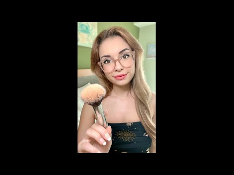 ASMR Fast & Aggressive Personal Attention #shorts eyebrow plucking, Makeup, spa, layered sounds 🌸