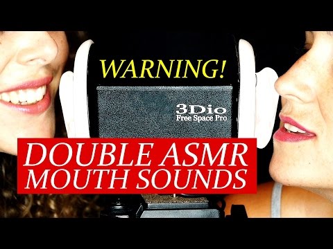 DOUBLE ASMR Wet Mouth Sounds! Binaural Ear to Ear w/ Whisper 20+ Minutes