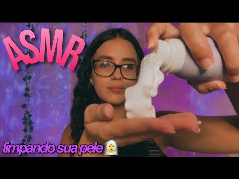 ASMR - LIMPANDO SUA PELE ATÉ VOCÊ DORMIR