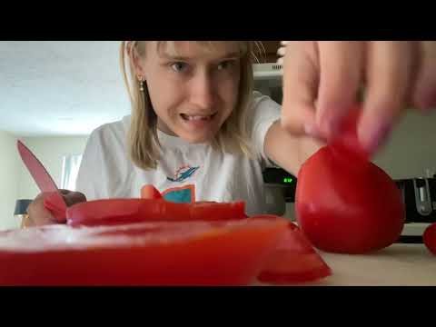 ASMR Sunday Meal Prep- Bruschetta Pasta