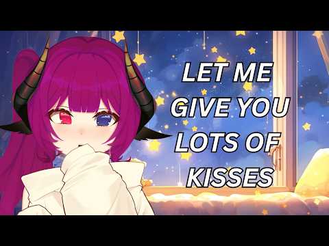[BINAURAL ASMR] 💋 Shy and Cute Girlfriend Showers You With Kisses 💋 [Comfy] [Cute] [Sweet] F4A