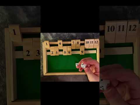 SHUT THE BOX in ASMR #asmr #whispers #puzzle #satisfying #asmrvideo #asmrsounds