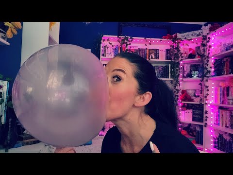 ASMR- Gum Chewing/Bubble Blowing - Quench Sports Gum (These Bubbles Were HUGE!) 🫧