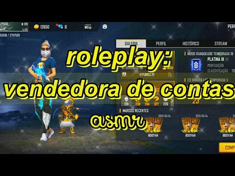 ASMR FF | ROLEPLAY – VENDEDORA DE CONTAS DO FREE FIRE 🪂