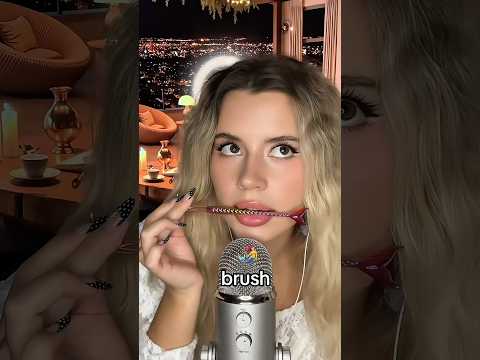 ASMR eating brush 🦴 #asmr #asmreating #brush