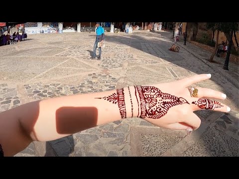 El PEOR tatuaje de henna de mi vida en Chefchaouen, Marruecos 🇲🇦