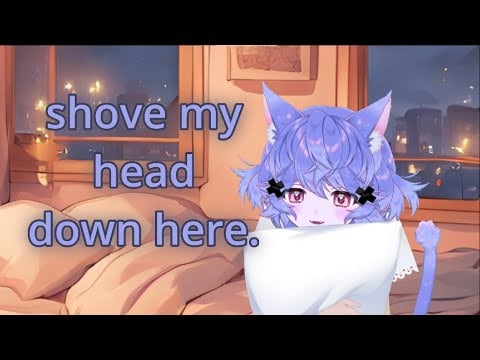 ASMR RP: Your Vampire Sister Holds Herself Back from Biting You on the Bed Together
