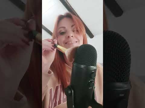 ASMR camera brushing mic brushing 😻