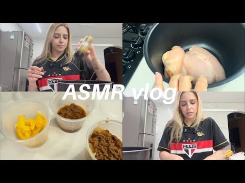 ASMR PREPARANDO COMIDINHAS PARA A SEMANA COMIGO ✨