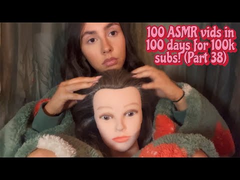 ASMR- Super aggressive head massage and personal attention on mannequin head💆🏻‍♀️