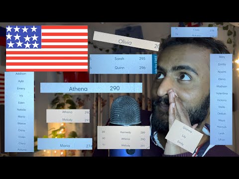 ASMR USA 🇺🇸 GIRLS NAME 