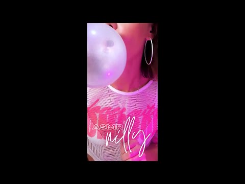 ASMR | Happy Bubble Gum Day 👄 | Messy Gum Popping #shorts