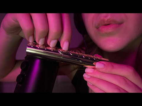 [ASMR - No Talking] Mouth sounds + tapping, scratching on random objects 😴