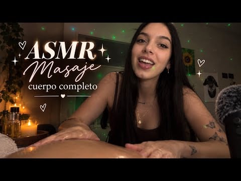 ASMR MASAJE DE ESPALDA CON ELEMENTOS| BINAURAL 🎧👂| SUSURROS Y ACEITE| SOFIWI