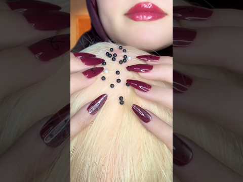 Scalp Scratching #asmr #nails #visualtingle #relax #tingles #satisfying