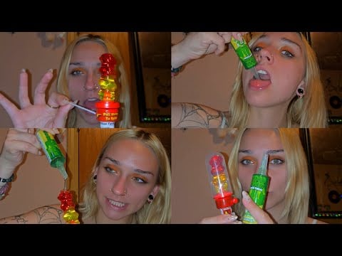 Lollipop asmr mouth sounds 