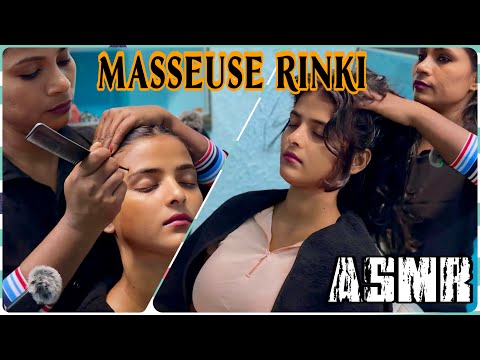 ASMR RELAXING HEAD NECK & BACK MASSAGE FOR SLEEP | MASSEUSE RINKI
