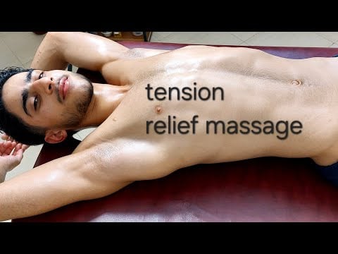 POV ASMR Neck, Chest & Stomach Massage | Deep Relaxing Therapeutic Bodywork Session , Stress Relief