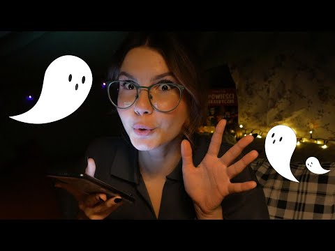 ASMR PO POLSKU | 👻 nocowanie w forcie z koców 👻 | straszne historie • prawda/wyzwanie • chrupanie