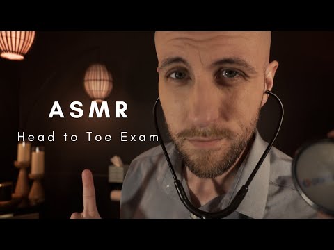 ASMR | Realistic Full Body Medical Exam (Cranial Nerves, Eyes, Ears, Face)