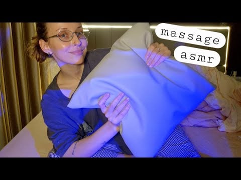 ASMR Massaging my Pillows for Sleep ▪️Hand sounds, Fabric sounds