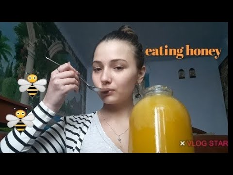 ASMR|eating honey🍯🐝|АСМР| итинг мёда🍯🐝|