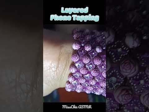 ASMR Layered Phone Tapping For Sleep ✨ Hypnotic Visuals, No Talking #phonetapping #asmrsounds