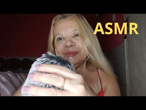 ASMR  Cafuné  com fita no mic  conversando com vocês  para te fazer dormir. 😴😴