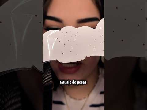 Probando Tatuaje de Pecas😮 #asmr