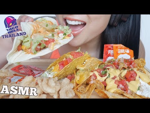 ASMR TACO BELL THAILAND (CRUNCHY EATING SOUNDS) NO TALKING | SAS-ASMR