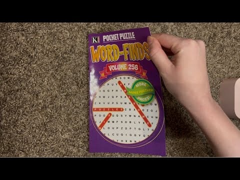 ASMR Flipping Through Word-Finds Volume 258