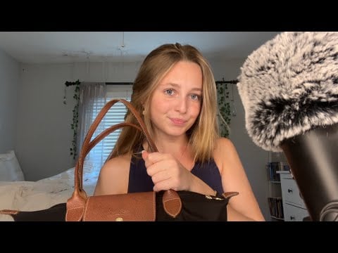 ASMR What’s In My School Bag | College Edition