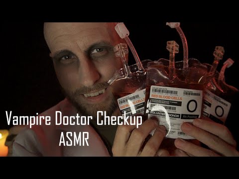 ASMR Vampire Doctor, Checkup and Medical Exam.