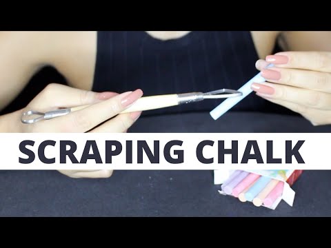 ASMR SCRAPING CHALK  | RASPANDO GIZ  (NO TALKING)