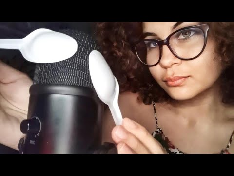 ASMR COLHER NO MICROFONE