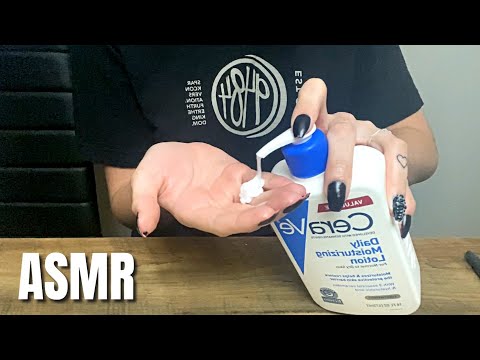 ASMR | sticky lotion sounds and hand movements | ASMRbyJ