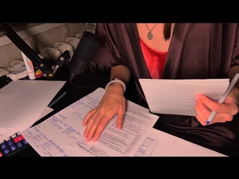 ASMR бухгалтерский учет 🧾 дурацкий асмр / попытка что-то сделать 🥹 близкий шепот ❤️