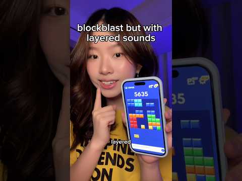 tingly layered sounds on blockblast #blockblast #asmr