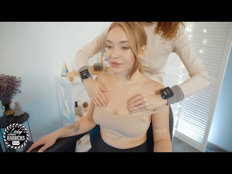 Soft Murmurs ASMR Massage by Barber Lady Angelica for Skinny Girls