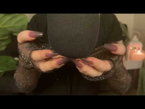 *one minute asmr* foam mic scratching (no talking)