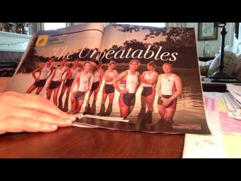 ASMR page turning, sports magazine; soft spoken