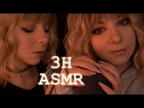 ASMR | 3h layered Unintelligible Whispering & Relaxing Sounds for Deep Sleep - no talking, Blue Yeti