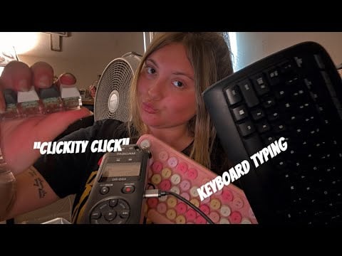 clickiest asmr video ever | “clickity click,” clicky whispers, mouth sounds, keyboard typing + more