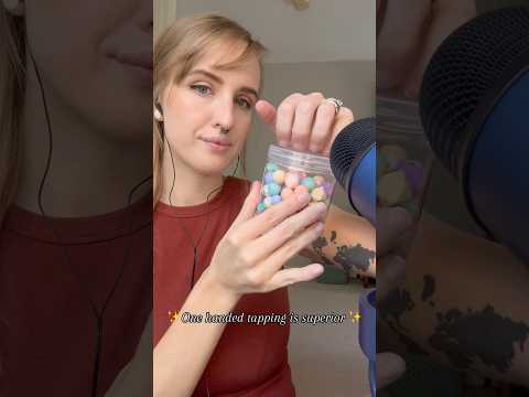 Tapping and the TINGLIEST lid sounds with beads container 💆🏼‍♀️💆🏼‍♀️💆🏼‍♀️ #asmrtapping #asmr