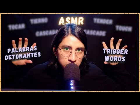 ASMR Palabras DETONANTES en ESPAÑOL e INGLÉS ¿Cuál prefieres?