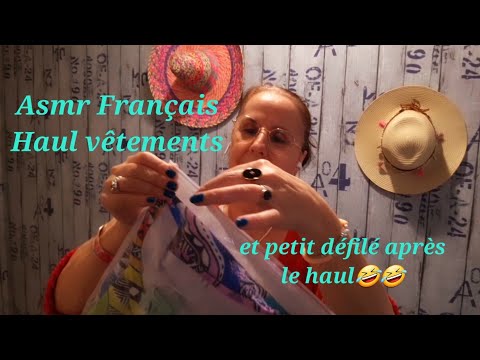 #Asmr Français #Haul vêtements👚et petit défilé, après le haul 🤣🤣