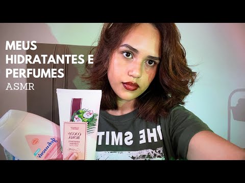 ASMR | MOSTRANDO MEUS PERFUMES E HIDRATANTES 🧴| soft spoken & tapping #asmrvideo #asmrcommunity