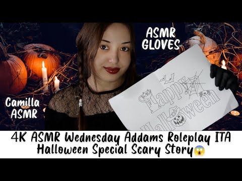 Spooky ASMR: Wednesday Addams Gloves Roleplay ita