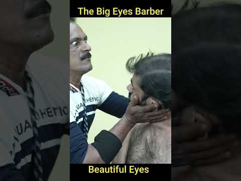 Neck Crack Ear Crack Elbow Crack Spine Crack All Body Crack By The Big Eyes Barber ASMR #shorts